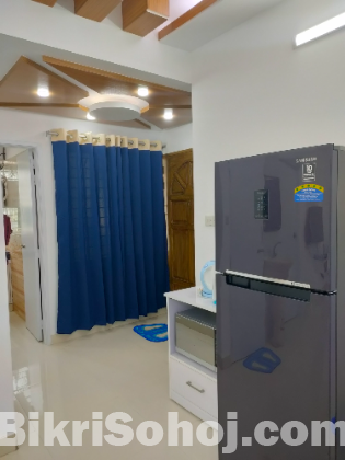 2-Room Furnished Apartment Rent in Bashundhara R/A